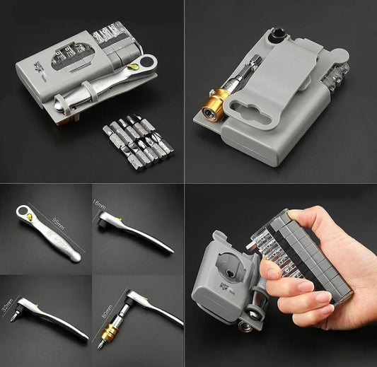 Portable 10-in-1 Ratchet Screwdriver Kit